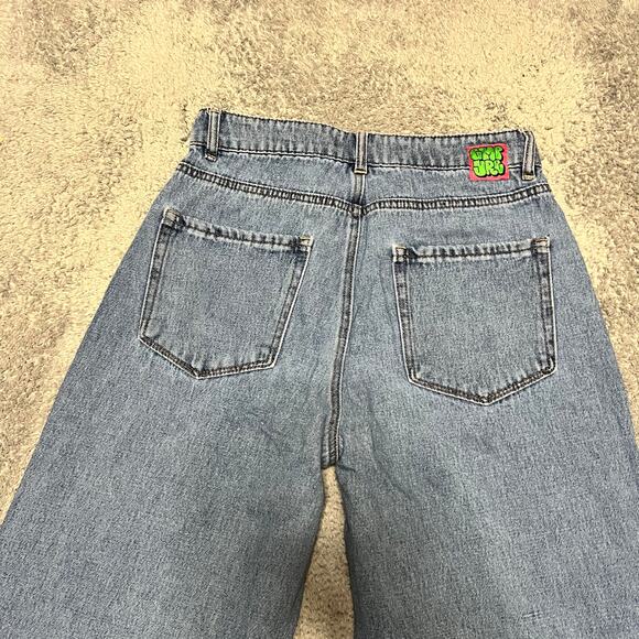 Empyre Jeans Womens 5 (27x29.5) Baggy Tori Skate Blue High Rise Pants - Picture 2 of 11